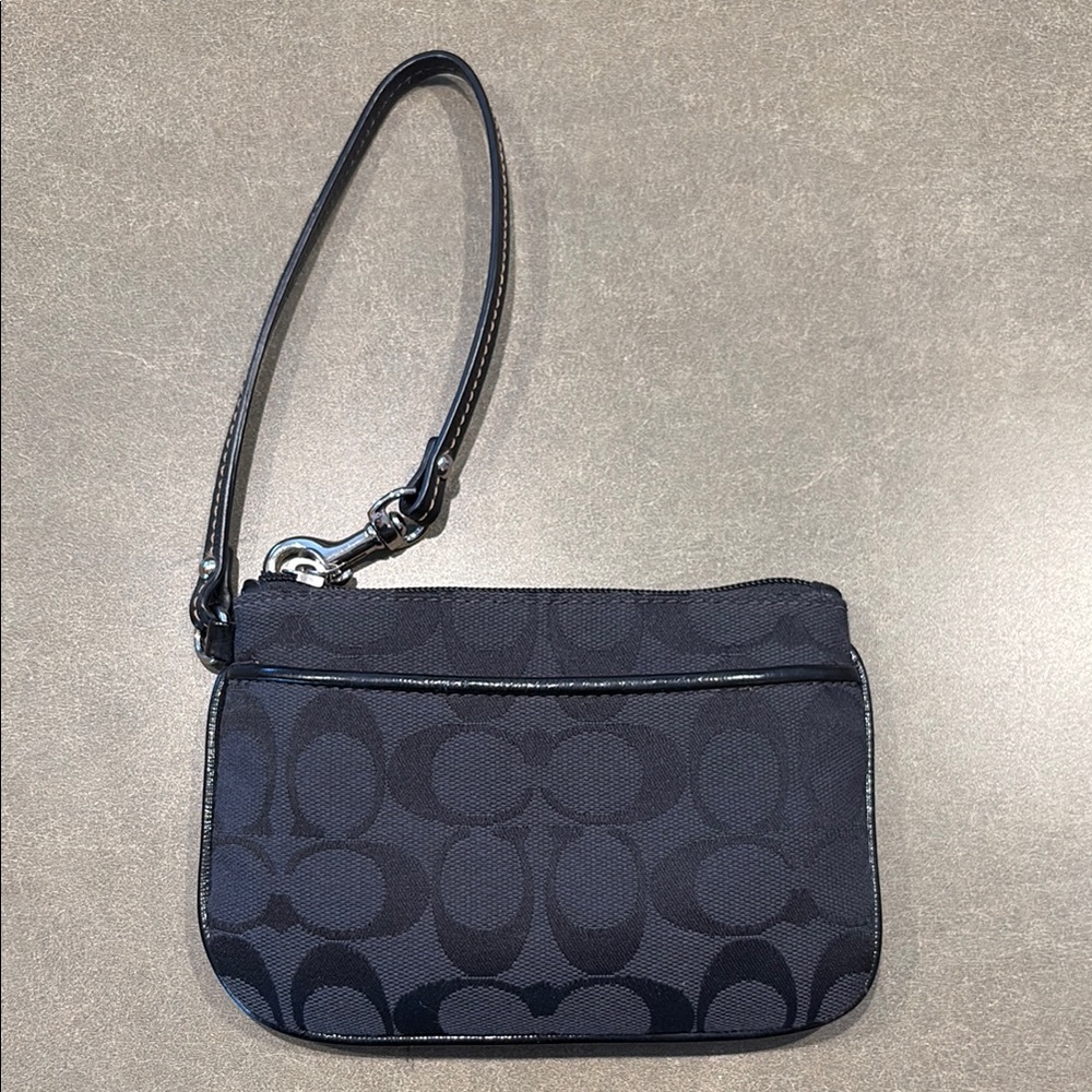 Coach Black Wristlet